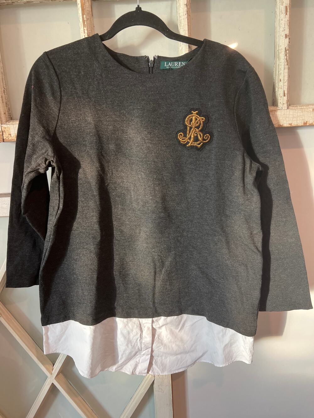 Lauren Ralph Lauren size medium layered Bullion-Crest top